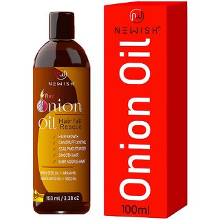 newish onion hair oil for hair growth hair fall control 100ml 
