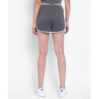 Vivient Women Grey Hosery Short