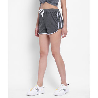 Vivient Women Grey Hosery Short