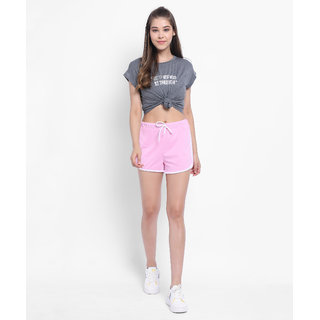 Vivient Women Pink Hosery Short