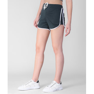 Vivient Women Green Hosery Short