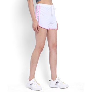 Vivient Women White Hosery Short