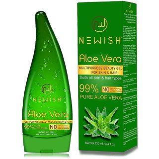 Newish Pure Aloe Vera Gel For Face Glow Hair Growth Skin Moisturizer For W