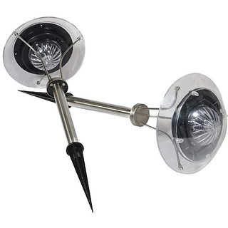 SUI Plastic Weatherproof Multi-led Garden Lamp With Changing Light, Inbuilt Battery  Solar Panel  (Multicolour, 1-watt)