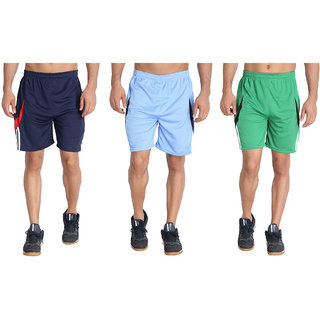 MRD RUNNING  SPORTS SHORTS COMBO WITH ZIPPER POCKETS (FREE SIZE WAIST 28 to 34 INCH) (PACK of 3) - Track Pants | Buy online on ZillyBuy