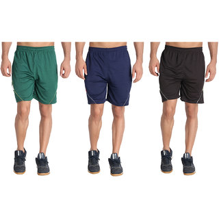 MRD SPORTS  YOGA SHORTS COMBO WITH ZIPPER POCKETS (FREE SIZE WAIST 28 to 34 INCH) (PACK of 3) - Track Pants | Buy online on ZillyBuy