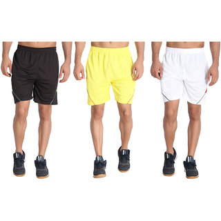 MRD SPORTS  YOGA SHORTS COMBO WITH ZIPPER POCKETS (FREE SIZE WAIST 28 to 34 INCH) (PACK of 3) - Track Pants | Buy online on ZillyBuy
