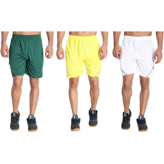 MRD SPORTS  YOGA SHORTS COMBO WITH ZIPPER POCKETS (FREE SIZE WAIST 28 to 34 INCH) (PACK of 3) - Track Pants | Buy online on ZillyBuy