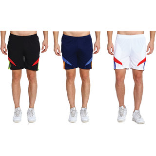 MRD UNISEX RUNNING  SPORTS SHORTS COMBO WITH ZIPPER POCKETS (FREE SIZE WAIST 28 to 34 INCH) (PACK of 3) - Track Pants | Buy online on ZillyBuy