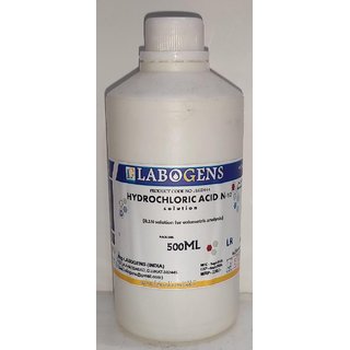 HYDROCHLORIC ACID N/10 (0.1N) SOLUTION FOR VOLUMETRIC ANALYSIS (N/10)   - 500 ML HYDROCHLORIC ACID N/10 (0.1N) SOLUTION FOR VOLUMETRIC ANALYSIS (N/10)   - 500 ML