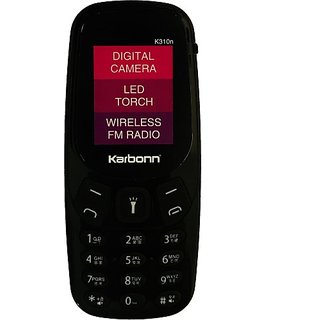 Karbonn k310n (Black) - Mobile Phone | Buy online on ZillyBuy