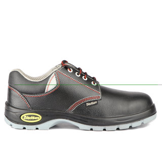 Best Men Blackburn Black Lace-up Leather Safety Shoes 2025 at ShopCircuit | ONDC