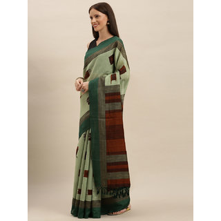 Meia Pink & Black Silk Blend Geometric Printed Saree - Sarees | Buy online on ZillyBuy