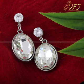 Vighnaharta Stylish Fancy Silver Plated alloy Drop Earring for Women and Girls - Earrings | Buy online on ZillyBuy