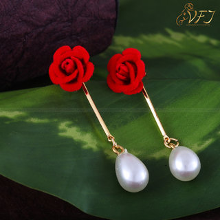 Vighnaharta Stylish Rose Gold Plated alloy Drop Earring for Women and Girls - Earrings | Buy online on ZillyBuy