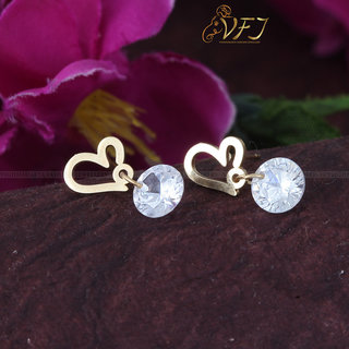 Vighnaharta Stylish Solitaire Drop Earring Gold Plated alloy Earring for women and girls - Earrings | Buy online on ZillyBuy