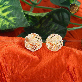 Vighnaharta Traditional wear south screw back 1gm Gold plated alloy Stud Earring for women and Girls - Earrings | Buy online on ZillyBuy