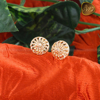 Vighnaharta Traditional wear south screw back 1gm Gold plated alloy Stud Earring for women and Girls - Earrings | Buy online on ZillyBuy