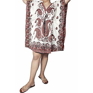 Ukal Women Sleepwear Beach Gown Nighty Dress Maxi Short Kaftan (Material Multicolor)