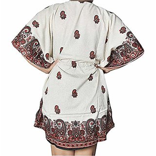 Ukal Women Sleepwear Beach Gown Nighty Dress Maxi Short Kaftan (Material Multicolor)