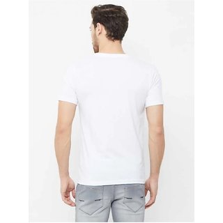Men's Round Neck Plain Cotton (Multicolor) Regular Fit T-Shirt.