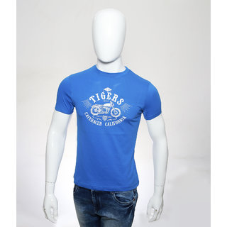 Stylish Men Red Line Blue Crew Necks 2025 at ShopCircuit | ONDC