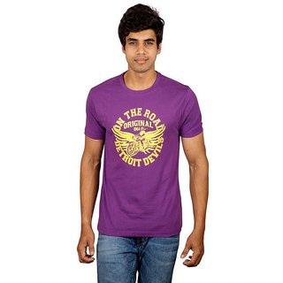 New Men Red Line Imperial Purple Crew Necks 2025 at ShopCircuit | ONDC