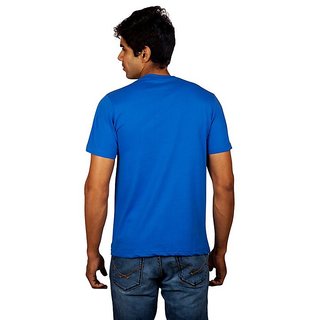 Latest Men Red Line Classy Blue Crew Necks T-Shirt 2025 at ShopCircuit | ONDC