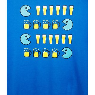 Premium Men Red Line Blue Slogan Printed Crew Necks 2025 at ShopCircuit | ONDC