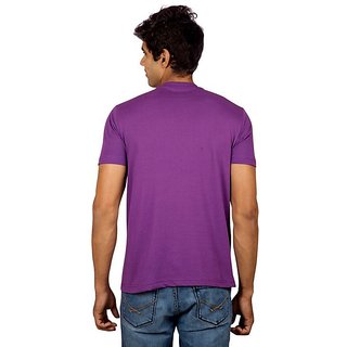 Best Men Red Line Stylish Imperial Purple Printed Crew Necks 2025 at ShopCircuit | ONDC