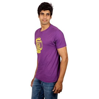 Best Men Red Line Stylish Imperial Purple Printed Crew Necks 2025 at ShopCircuit | ONDC
