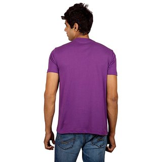 Trendy Men Red Line Imperial Purple Fit Crew Necks 2025 at ShopCircuit | ONDC