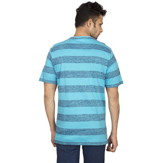 Best Men Red Line Blue Printed Round Neck T-Shirt 2025 at ShopCircuit | ONDC