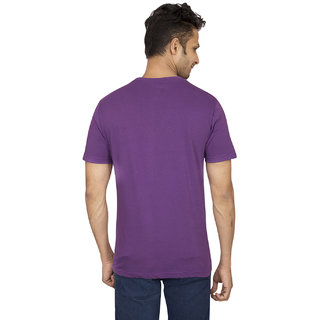 New Men Red Line Imperial Purple Printed Round Neck T-Shirt 2025 at ShopCircuit | ONDC