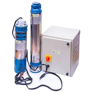SUI Solar Pump  Solar Panel Combo - Submersible 1HP Water Pump with 40 meters depth  4 x 250W Solar Panels