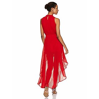 Affordable Women Miss Chase Womens Navy Blue High Low Dress 2025 at ShopCircuit | ONDC