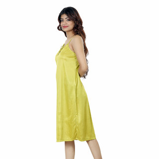 Elegant Women Nivcy Women Satin Nighty (Celery) 2025 at ShopCircuit | ONDC