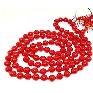 kundli gems red quartz jap mala 108 beads for meditation and pooja buy 2 get 1 