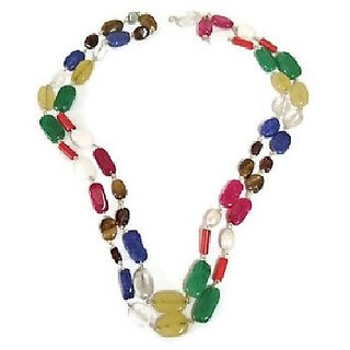 jaipur gemstone malticolor quartz japa mala gemstone positive effect mala buy 2 get 1 