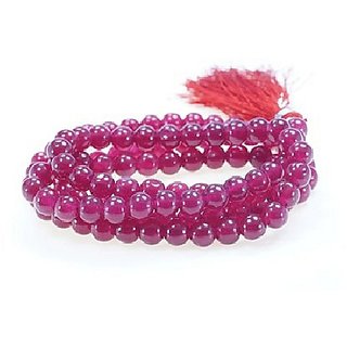 Jaipur Gemstone-pink Quartz Japa Mala Gemstone 108 1beads Mala Buy 2 Get 1
