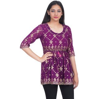 Goergette Printed Top