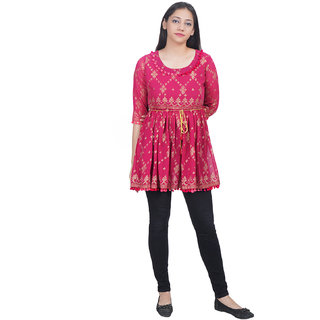 Goergette Printed Top (Red) (39)