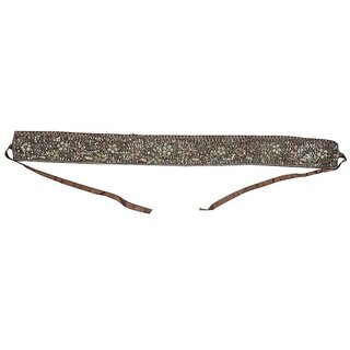 YES TEN BROWN Bead Work Belt