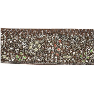 YES TEN BROWN Bead Work Belt