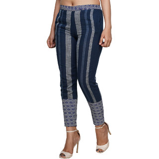 Yes Ten Stirped Cotton Trousers And Pants For Girls And Womens