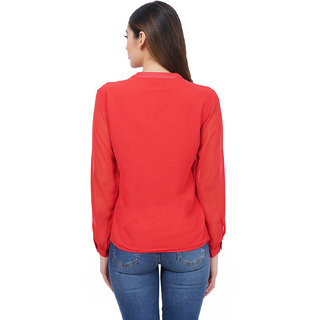 Solid Georgette Top Girls