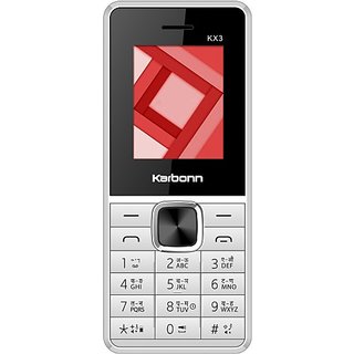 Karbonn Kx3white Grey - Mobile Phone | Buy online on ZillyBuy