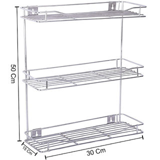 Oc9 Stainless Steel Detergent Rack / Wall Mounted Rack 12x6x20 Inch and 12x6x12 Inch For Kitchen and Bathroom