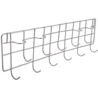 Oc9 Stainless Steel Plate Stand / Dish Rack and Chakla Belan Stand and Ladle Hook Rail For Kitchen