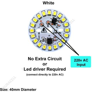 9 watt dob (Direct On Board 9w dob ) White Color LED Bulb Raw Material (pack of 10)